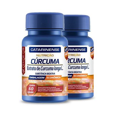 Kit 2 Cúrcuma 130mg Catarinense 60 Cápsulas