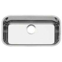 Cuba n.2 Tramontina Lavínia Prime em Aço Inox Alto Brilho 56 x 34 x 17 cm sem Válvula