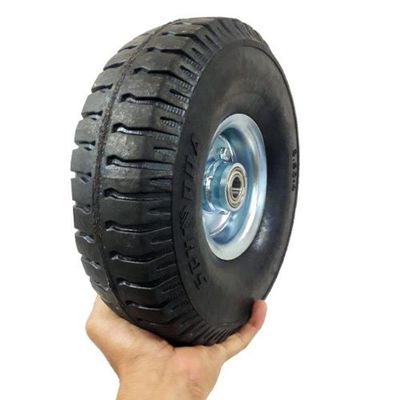 Roda Pneu Maciço Borracha Eixo 17 Mm Rolamento Esfera