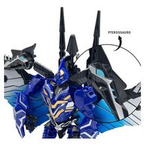 Boneco Super Charge Robot Pterossauro Com Asas - 2 Em 1