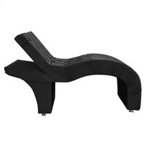 Maca Estética Estofada Reclinável Ergonômica Suede Marilia Preto
