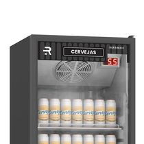 Cervejeira Expositora Porta Vidro 400l Preta E Branca 220v Refrimate Com Chopeira 3,5l 220v
