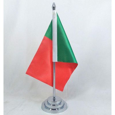 Bandeira De Mesa Portugal Com Mastro 29 Cm Altura