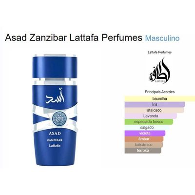 Asad Zanzibar De Lattafa Perfumes Arabe | Perfume Masculino 100ml