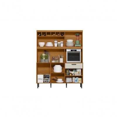 Kit Cozinha Dakota Com 11 Portas E 2 Gavetas Jequitiba Off White Lukaliam