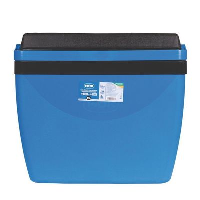 Caixa Térmica Mor 34 Litros Azul Com Preto