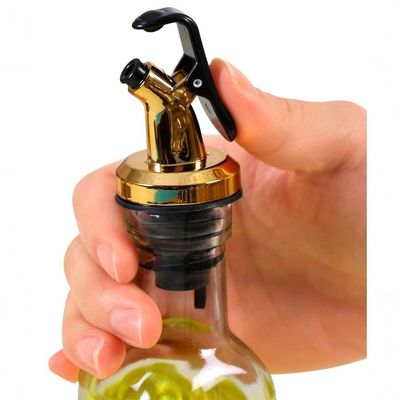 Porta Temperos Galheteiro Condimentos Dourado Suporte 4pçs
