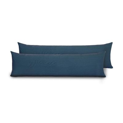 Fronhas Para Travesseiro De Corpo Slim 1,50m X 50cm 2 Unidades - Marinho