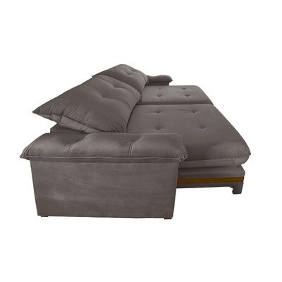 Sofá Avalon 02 Módulos De 90cm Br25cm Meu Sofá Online A231 Linho Cinza Escuro