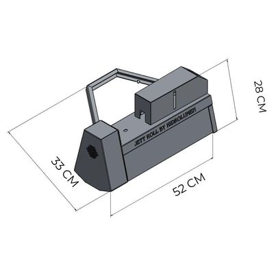 Máquina de Lavar Placas Solares Motorizada Jet Roll Com Cabo Extensor