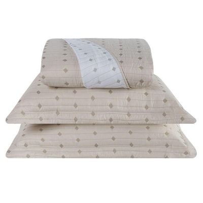 Cobre Leito King Decor Bordado 200 Fios 3 Peças - Avela