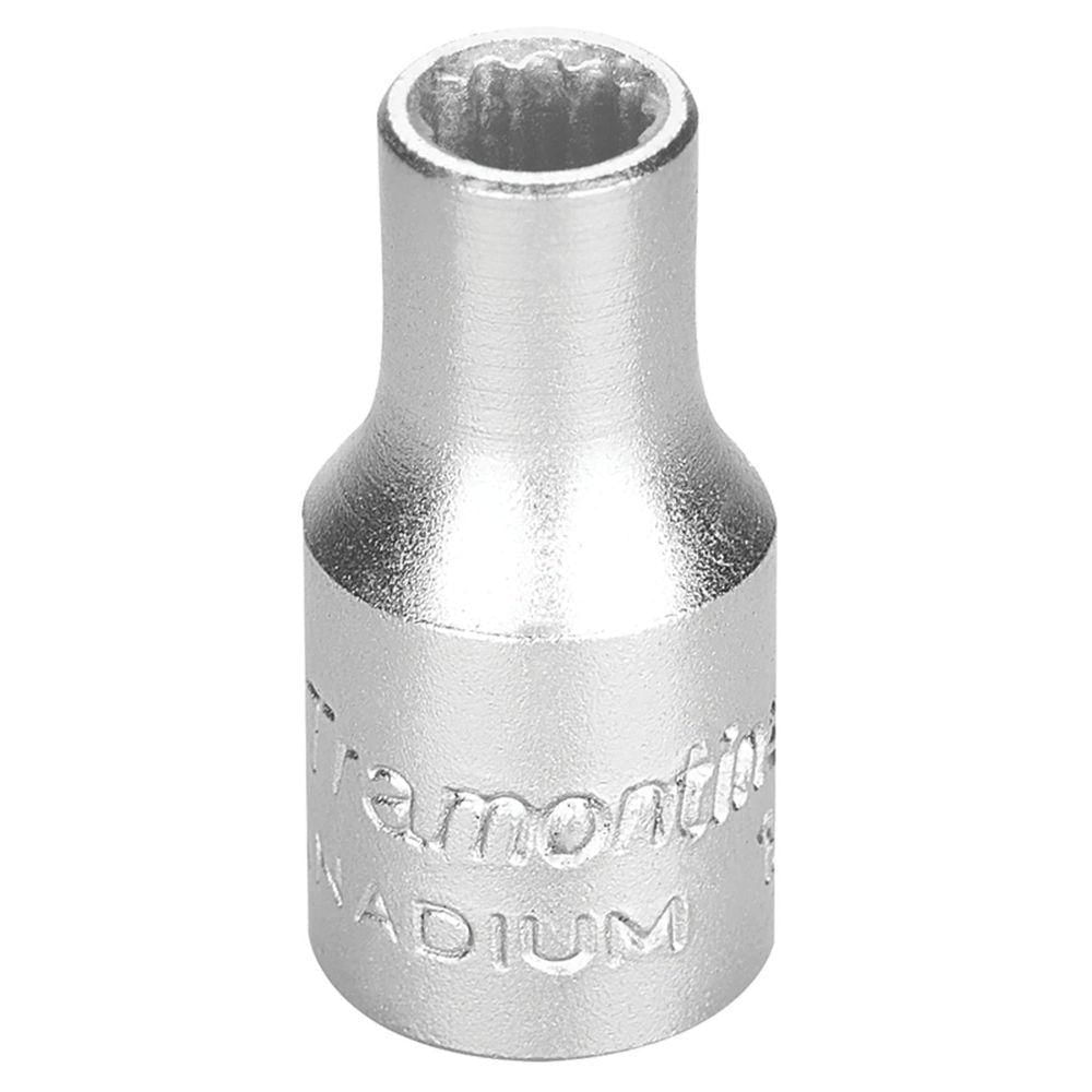Soquete Estriado Em Aço Cromo Vanádio 7 Mm - Encaixe 1/4" Tramontina