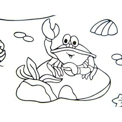 Tapete P/ Colorir - Fundo Do Mar - Kits For Kids