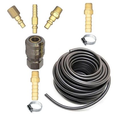 Kit 5 Mts Mangueira 5/16 Para Compressor + Engate Rápido