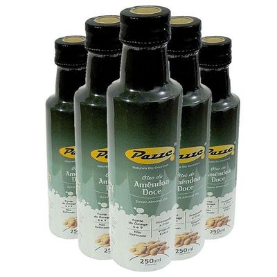 Kit 5 óleo De Amêndoa Doce Extra Virgem Pazze 250ml