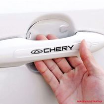 Jogo Adesivo Protetor Maçaneta Carro Chery Resinado Transparente