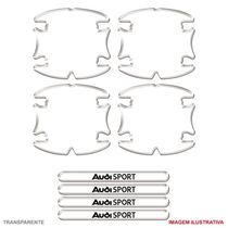 Jogo Adesivo Protetor Maçaneta Carro Audi Sport Resinado Transparente Transparente