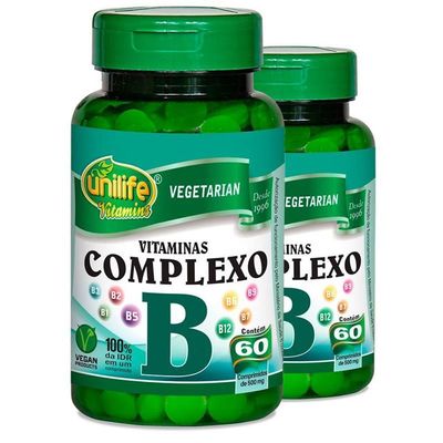 Kit 2 Complexo B Cápsulas 60 Cápsulas Unilife