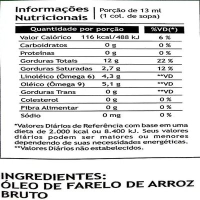 Kit 3 óleo De Arroz Pazze 250ml