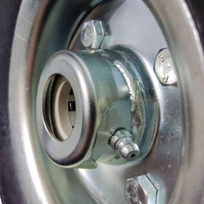 Roda Pneu Maciço Borracha 3.50-4 7/8" Rolamento Rolete