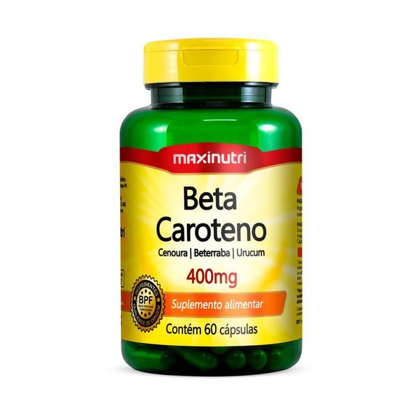 Beta Caroteno 400mg Maxinutri 60 Cápsulas