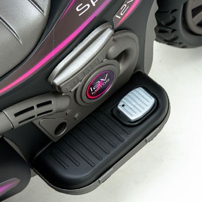 Moto Eletrica Sprint Turbo 12v Com Capacete Boy E Girl Biemme Preto