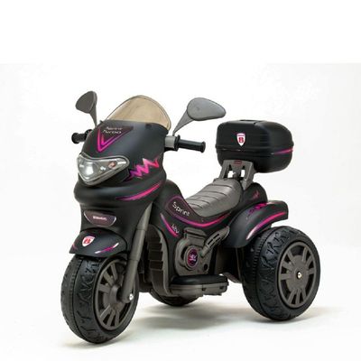 Moto Eletrica Sprint Turbo 12v Com Capacete Boy E Girl Biemme Preto
