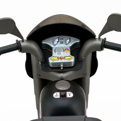 Moto Eletrica Sprint Turbo 12v Com Capacete Boy E Girl Biemme Preto