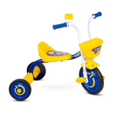 Triciclo Nathor You 3 Boy Azul Com Amarelo