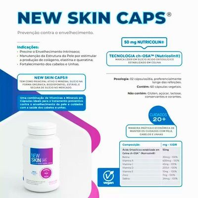 New Skin Frasco Com 60 Capsulas Divinitè
