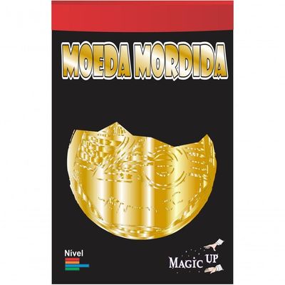 Mágica Moeda Mordida 0,25 Centavos Dourado Fast Magic N°51