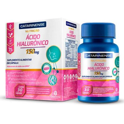 Kit 3 Ácido Hialurônico Catarinense 30cáps