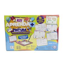 Kit Pintura Aprenda Mais Alfabeto De A A Z E Números - Toia Brinquedos