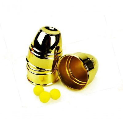 Covilhetes Americanos Grande Cups And Balls Plastico Dourado Jumbo R+