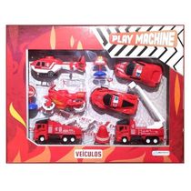 Play Machine Playset Veículos Bombeiro - Multikids