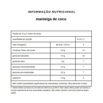 Manteiga De Coco Qualicôco 200G Sabor Manteiga