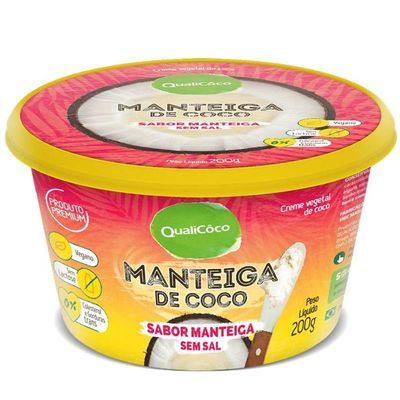 Manteiga De Coco Qualicôco 200G Sabor Manteiga