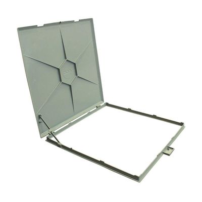 Tampa Casa De Máquina Articulada Porta Cadeado 70x70cm B1