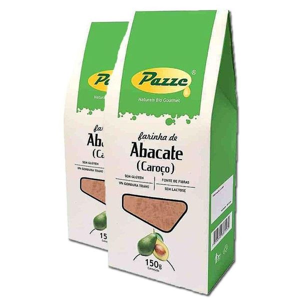 Kit 2 Farinha De Caroço De Abacate Pazze 150g