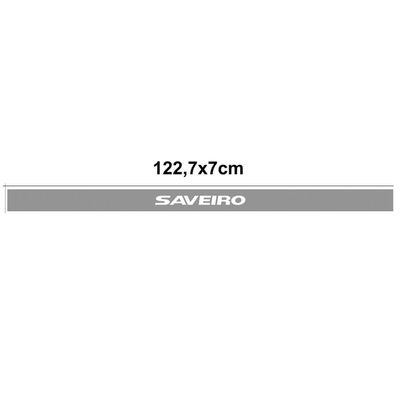 Faixa Tampa Traseira Saveiro 2014 Em Diante Adesivo Preto Cor Preto