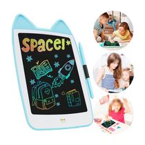 Lousa Mágica Lcd Tablet Infantil Gatinho 10 Polegadas Azul