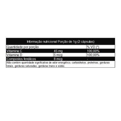 Própolis Verde Com Vitaminas 60 Cápsulas 400mg Muwiz