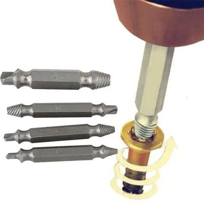 Extrator De Parafuso Quebrado #1#2#3#4 Aço Hss 4341 Titânio