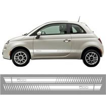 Faixa Adesivo Fiat 500 2009-2017 Lateral Branco Cor Branco