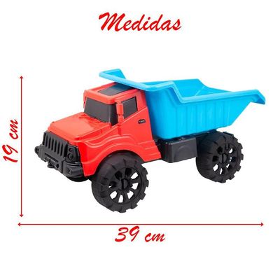 Brinquedo Caçamba Com Basculante Articulável Máquina Construção 39cm