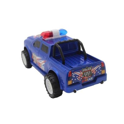 Brinquedo Camioneta Carrinho De Policia Fricção Azul