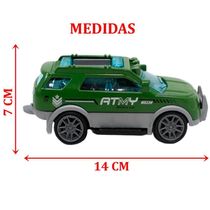 Kit 6 Carrinhos De Brinquedo Exército Miniatura Colecionável