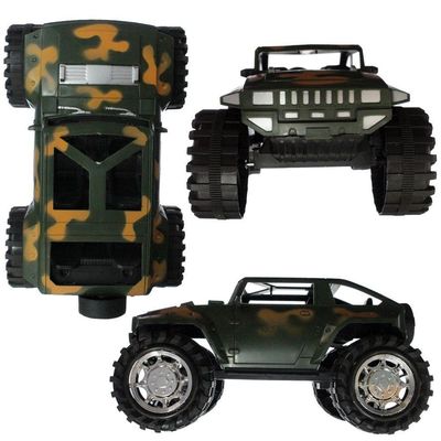 Brinquedo Jipe Carrinho Militar Fricção Camuflado Verde