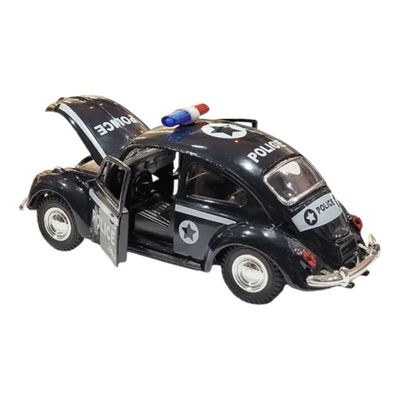 Netcar Metal Fusca Fricção Polícia 1/32 - Net Toy