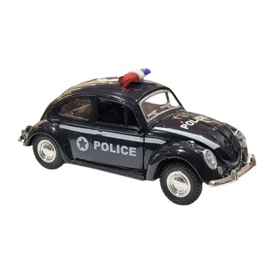 Netcar Metal Fusca Fricção Polícia 1/32 - Net Toy